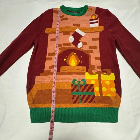 H&M Ugly Christmas chimney Knit Sweater M - Picture 5 of 13